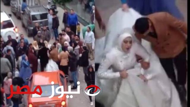 لقطات صدمت الجميع .. في الليلة التي ينتظرها الكثير حادث غريب يقع والعريس ينهال بالضرب على عروسته .. والسبب؟!